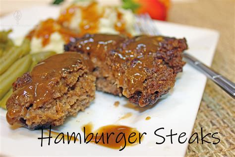 restaurant style hamburger steak